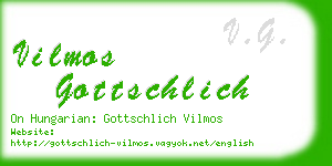 vilmos gottschlich business card